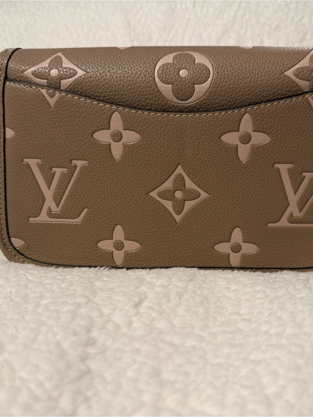 Louis Vuitton Taupe and Blush Monogram Crossbody Bag - Picture 3 of 7